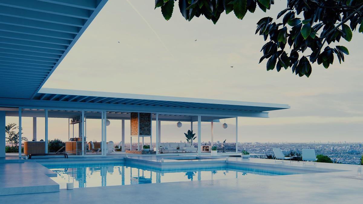 Kiến trúc hiện đại render bằng Lumion