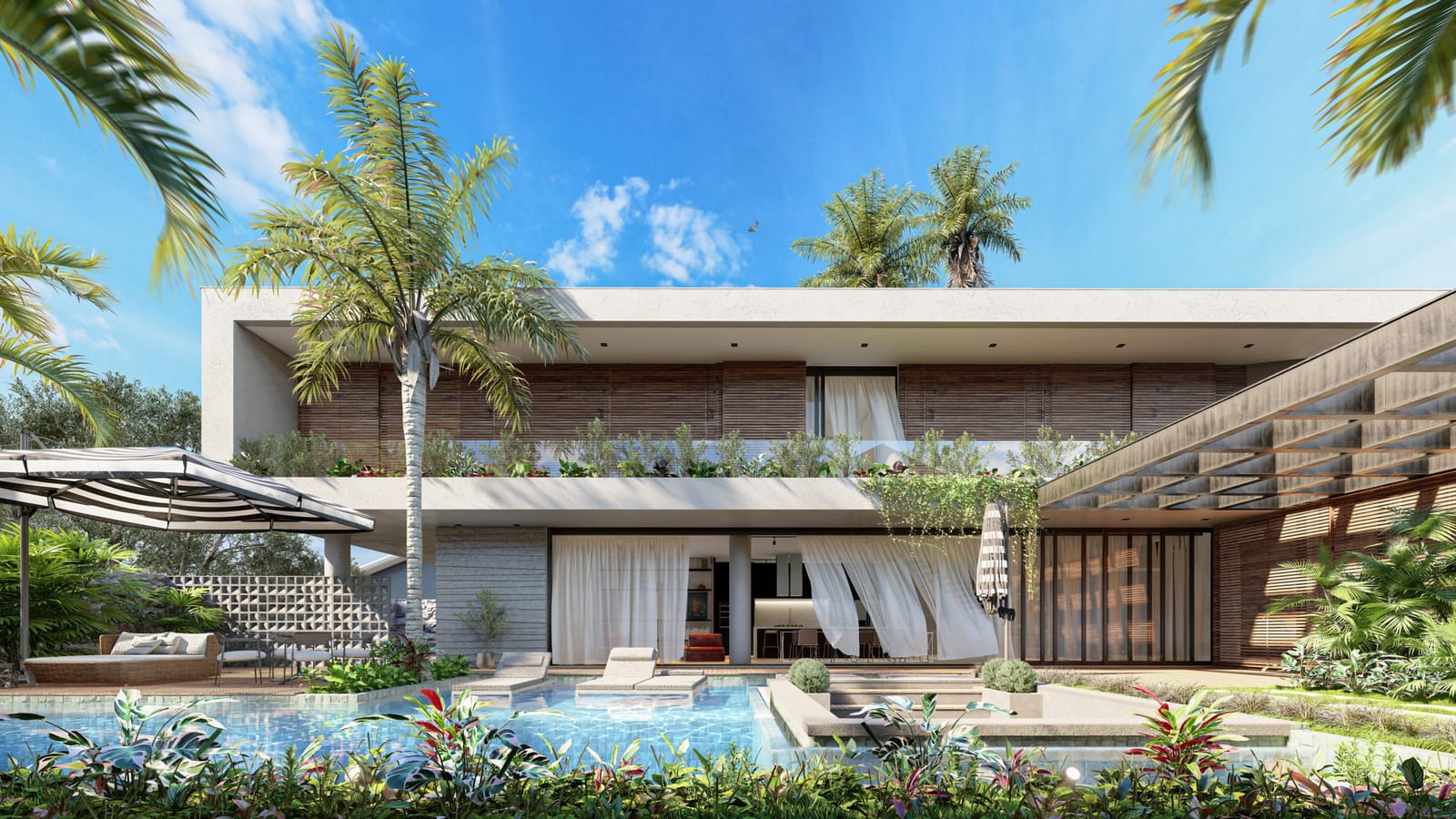 Yutaka House, rendered by Gui Felix. Project by Roberto Yutaka