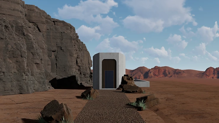 Image of Lumion Desert Progress. Image by The Lumion Collective