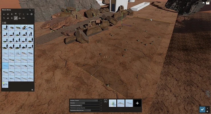 Image showing Lumion Mass Placement Tool. Image by The Lumion Collective.